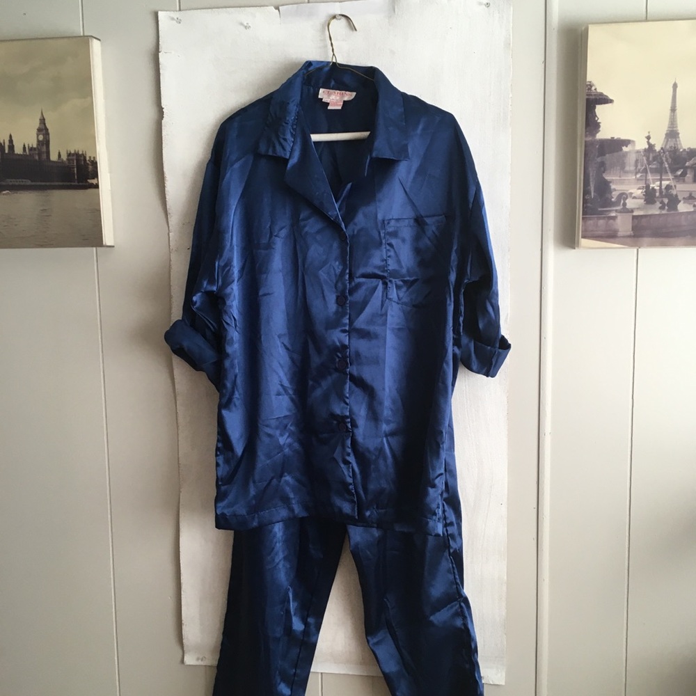 CLARINS Midnight Blue Loungewear s: Sml/Med - Rare